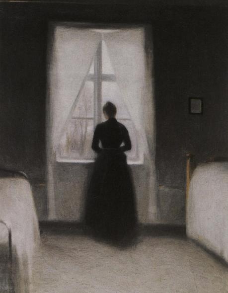 © Vilhelm Hammershøi. Vilhelm Hammershoi, peinture, artiste peintre, danemark