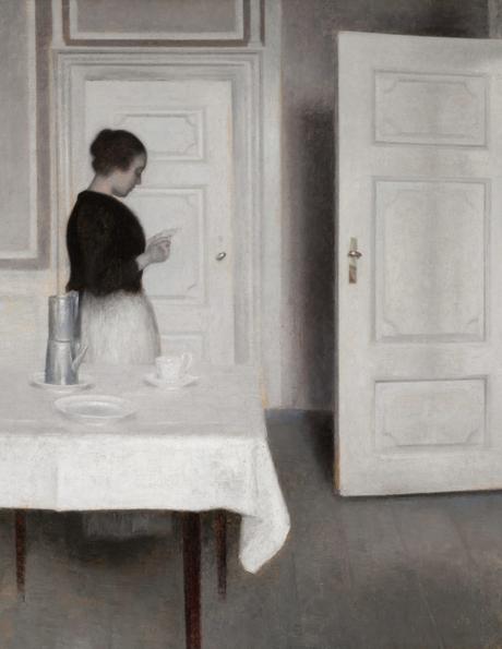 © Vilhelm Hammershøi. Vilhelm Hammershoi, peinture, artiste peintre, danemark