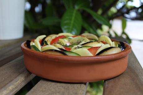 Tian provençal (Tian d’aubergines, courgettes et pommes de terre du livre « Vegan »)
