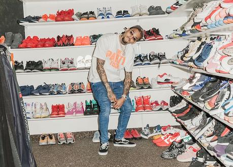 Chris Brown dévoile son immense collection de sneakers