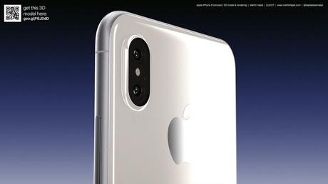 iPhone 8 blanc concept 4 1024x576 - iPhone 8 : un laser 3D arrière pour la réalité augmentée ?