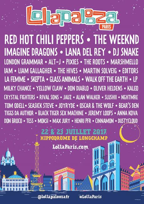 Lollapalooza Paris 2017 : 15 artistes à ne pas manquer lollapalooza-paris-affiche-folkr