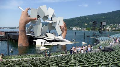 Carmen au festival de Bregenz. Impressions photographiques d'avant spectacle.