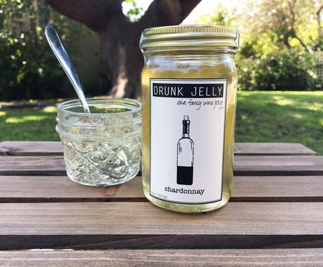 Du vin rosé en gelée Du vin rosé en gelée