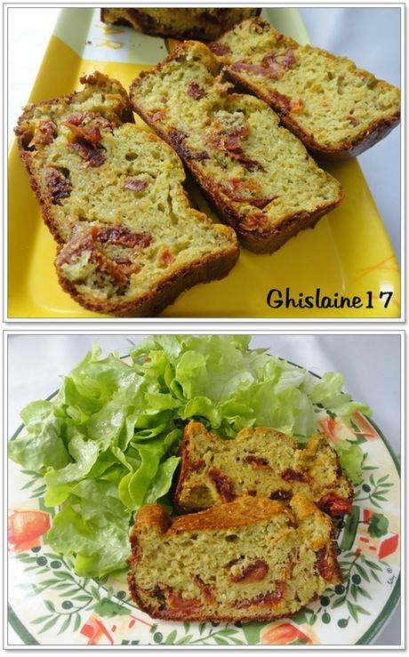 Cake au pesto et tomates séchées Cake au pesto et tomates séchées