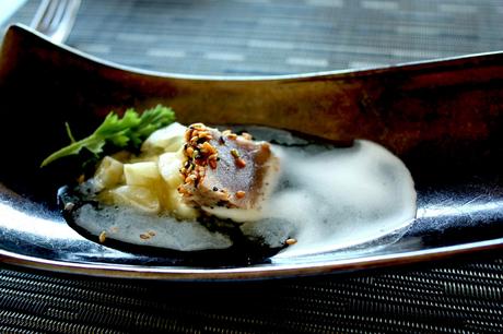 Le Charlemagne à Pernand-Vergelesses (21) Thon, fenouil © Gourmets&Co