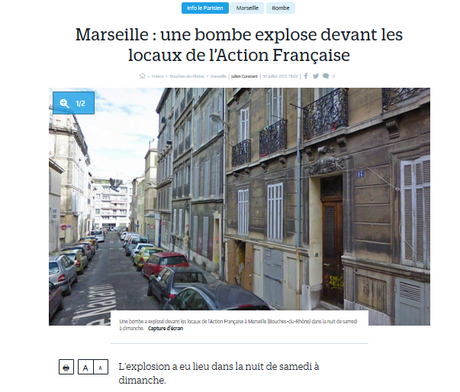 Qui sème la violence… récolte la violence #ActionFrançaise #Marseille