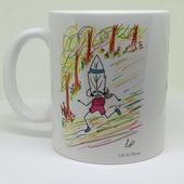 Mug Prénom avec dessin original Lily la Plume