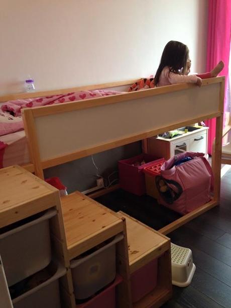 Le lit superposé et la nouvelle chambre des filles !
