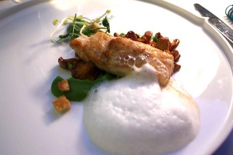 Turbot, petits pois, girolles © Gourmets&Co