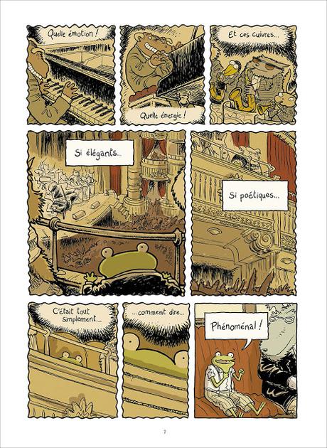 page extraite de Le Petit rêve de Georges Frog de Phicil et Drac chez Soleil