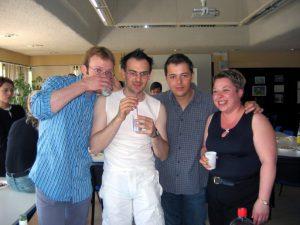 15 ans de métier L'IT team du LabSET en 2004 - Vincent Martin - Pierre Martin - Stéphane Delsemme - Béatrice Lecomte