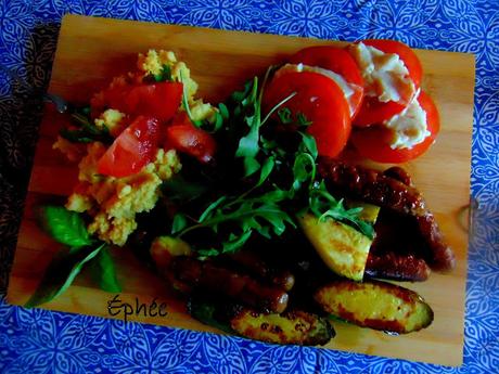 Polenta, légumes et saucisses Polenta, légumes et saucisses