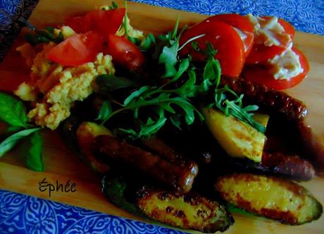 Polenta, légumes et saucisses Polenta, légumes et saucisses