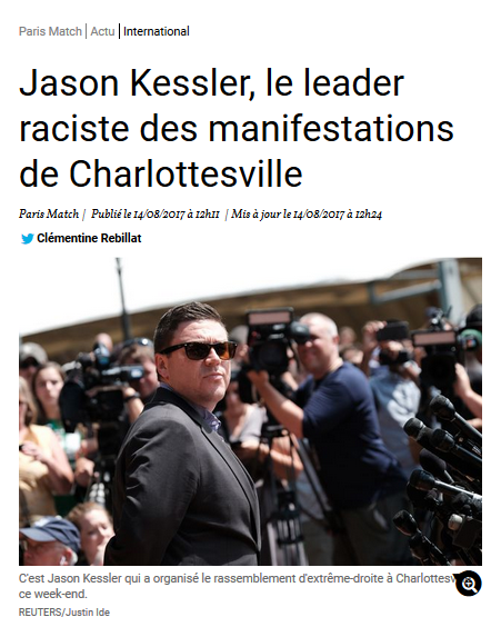 Portrait de Jason Kessler (par qui l’attentat terroriste d’extrême-droite de  #Charlottesville est arrivé)