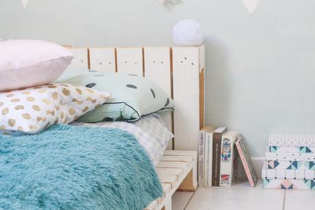 Notre lit en palettes Notre lit en palettes