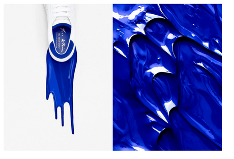 La première basket J.M. Weston : la basket Bleu Klein® La première basket J.M. Weston : la basket Bleu Klein®