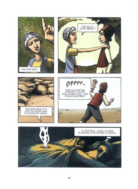 Page dessin de contes Arabes en BD chez Petit à Petit
