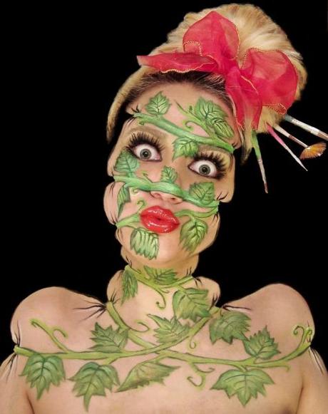 Illusions artistiques sur visage par Ines Kuš Illusions artistiques sur visage par Ines Kuš