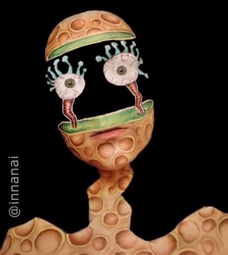 Illusions artistiques sur visage par Ines Kuš Illusions artistiques sur visage par Ines Kuš