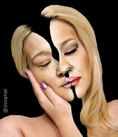 Illusions artistiques sur visage par Ines Kuš Illusions artistiques sur visage par Ines Kuš