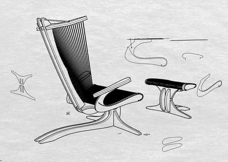 Hippokamp Lounge Chair par Peter Qvist Hippokamp Lounge Chair par Peter Qvist