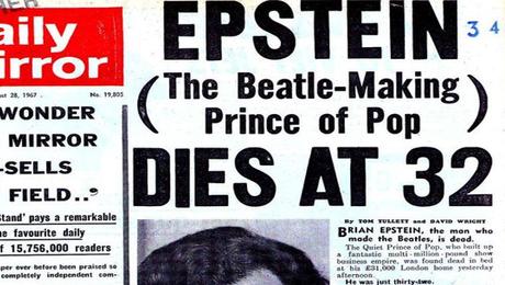 Il y a 50 ans : adieu Brian #brianEpstein #beatles #OTD #onthisday