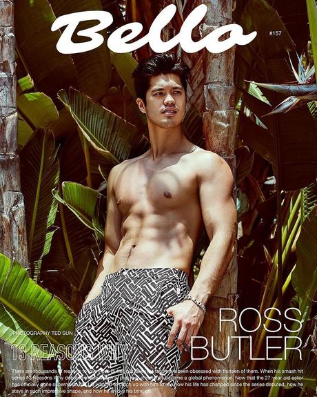 SEXY : Ross Butler in Onia swim shorts