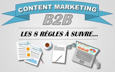 Infographie Content Marketing – Les 8 règles à suivre…