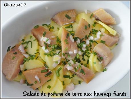 Salade de pomme de terre aux harengs fumés Salade de pomme de terre aux harengs fumés