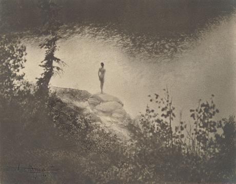 Anne Brigman, Figure in the landscape, 1923.