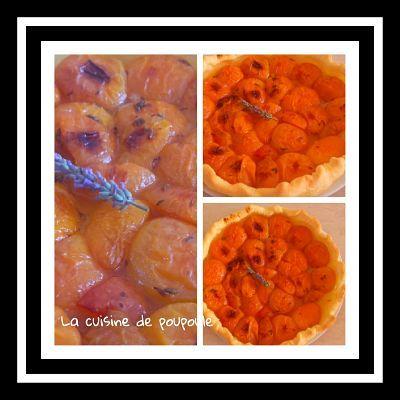Tarte abricots lavande au thermomix ou sans Tarte abricots lavande au thermomix ou sans