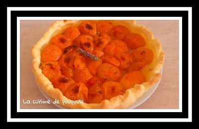 Tarte abricots lavande au thermomix ou sans Tarte abricots lavande au thermomix ou sans
