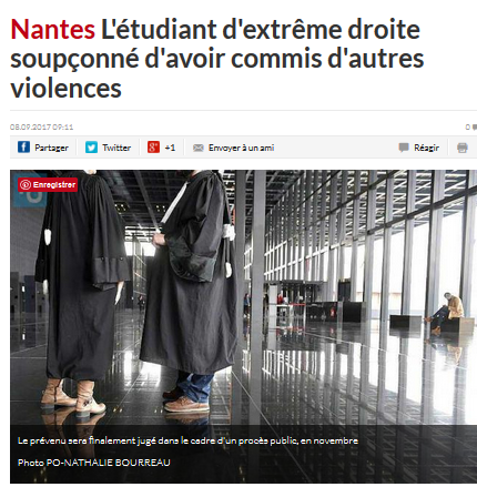 le #GUD fait encore parler de lui.. Devinez pourquoi ? (#Terrorisme d’extrême-droite, ça continue…) #antifa