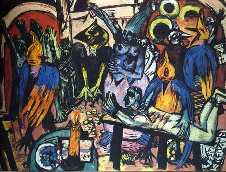 Max Beckmann l’Enfer des oiseaux max beckmann, hölle der vögel, Birds’ Hell, painting, nazi, expressionnisme, auction, christie