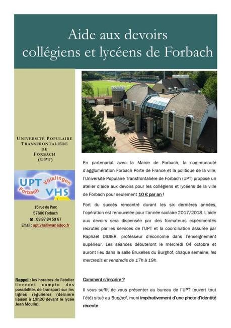 Aide aux devoirs à Forbach Aide aux devoirs à Forbach