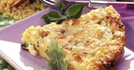 Omelette aux coquillettes