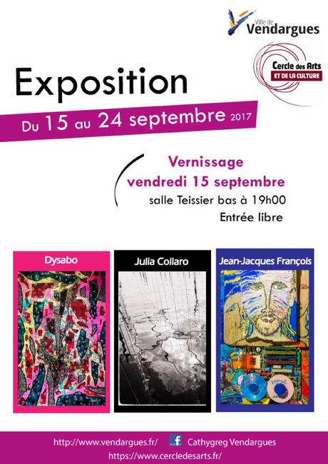 Vendargues – Exposition Collective Cercle des Arts du 15 au 24 septembre Vendargues – Exposition Collective Cercle des Arts du 15 au 24 septembre