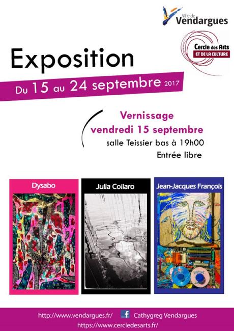 Vendargues – Exposition Collective Cercle des Arts du 15 au 24 septembre