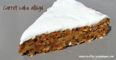 Carrot cake allégé avec glaçage fromage blanc Carrot cake allégé avec glaçage fromage blanc
