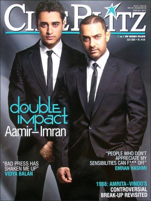 Imran - Aamir en couverture de Cine Blitz