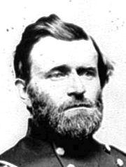 Ulysse Grant, photographié lorsqu'il est officier de l'Union.