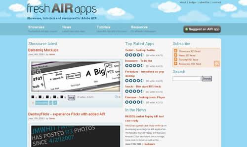 Fresh AIR Apps site specialisé AIR