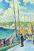 1906, Jean Metzinger : Petit port, pêcheurs et bateaux au quai
