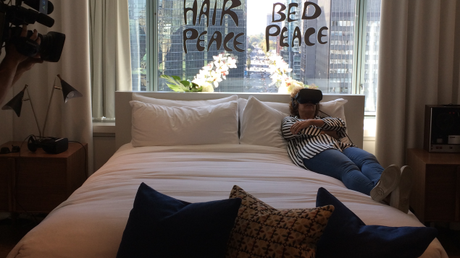 [Revue de presse] Revivre le bed-in de John Lennon et Yoko Ono en réalité augmentée #JohnLennon #YokoOno