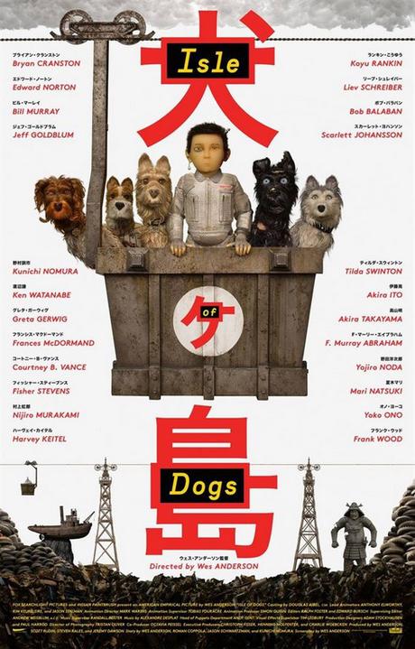 Le film d’animation de Wes Anderson, Isle of dogs, sort en Avril 2018