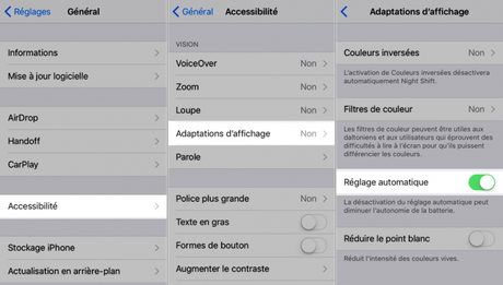 Comment désactiver le réglage automatique de la luminosité de l’écran dans iOS 11 Comment désactiver le réglage automatique de la luminosité de l’écran dans iOS 11