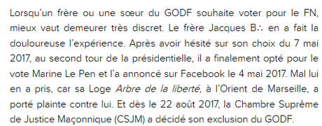 Les francs-macs de #Marseille virent un bas du front (et vous m’en voyez ravi) #FN #antifa