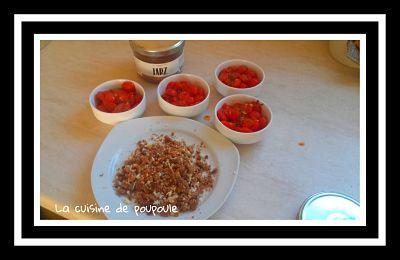 Crumble de tomates cerise au farz gwinizh Du Crumble de tomates cerise au farz gwinizh Du
