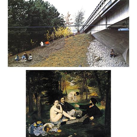 Jeff Wall la photographie mise en scène Jeff-wall,-the-storyteller,-photography,-edouard-manet,-le-dejeuner-sur-l'herbe